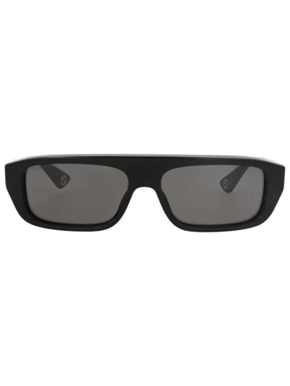 New Gucci Mens Square/Rectangle Black Black Grey Fashion Designer Sunglasses
